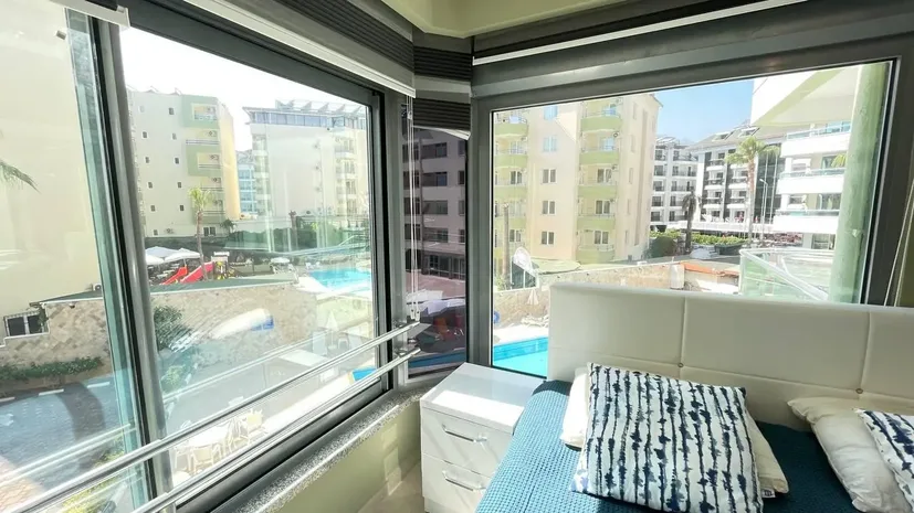 2+1 FURNISHED APARTMENT IN ALANYA OBA, 100 METERS FROM THE SEA