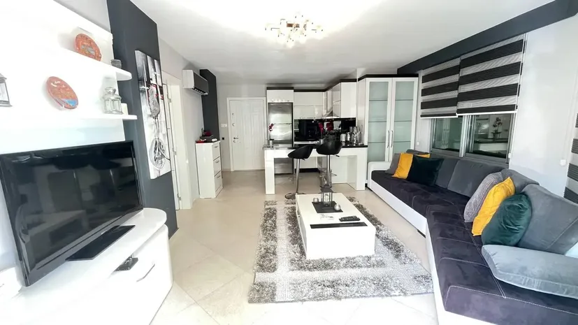 2+1 FURNISHED APARTMENT IN ALANYA OBA, 100 METERS FROM THE SEA