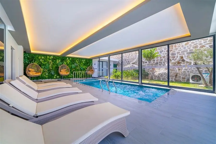 FURNISHED 2+1 APARTMENT WITH MOUNTAIN AND CITY VIEW IN LUXURY COMPLEX 