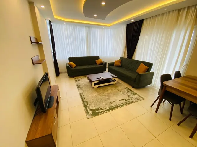 FULL LUXURY FURNISHED 1+1 APARTMENT IN ALANYA CENTER
