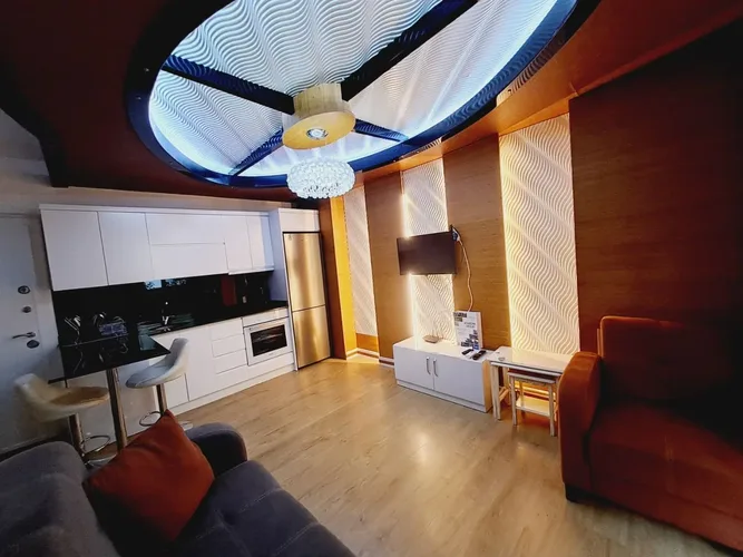 FURNISHED 1+1 APARTMENT IN A LUXURY COMPLEX IN THE CENTER OF ALANYA