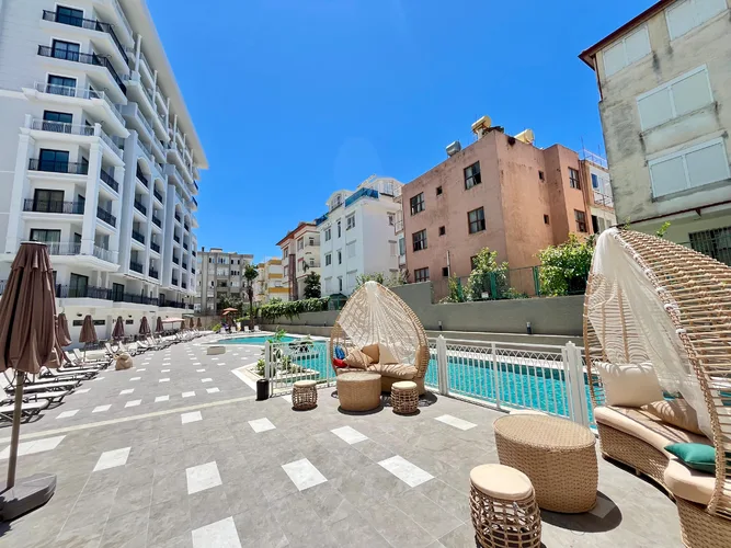 1+1 APARTMENT IN A NEW COMPLEX IN THE CENTER OF ALANYA