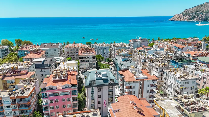 Furnished 2+1 Apartment with Mountain and Sea View in the Center 
