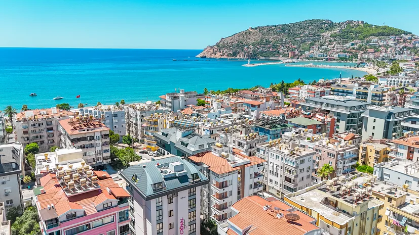 Furnished 2+1 Apartment with Mountain and Sea View in the Center 