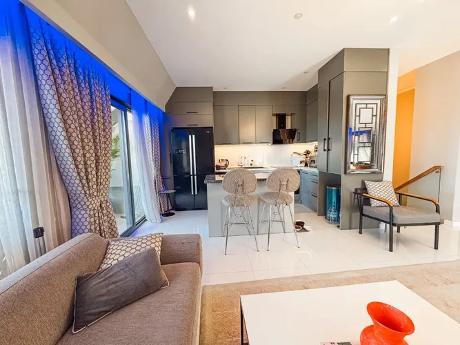 Furnished 2+1 Apartment with Mountain and Sea View in the Center 