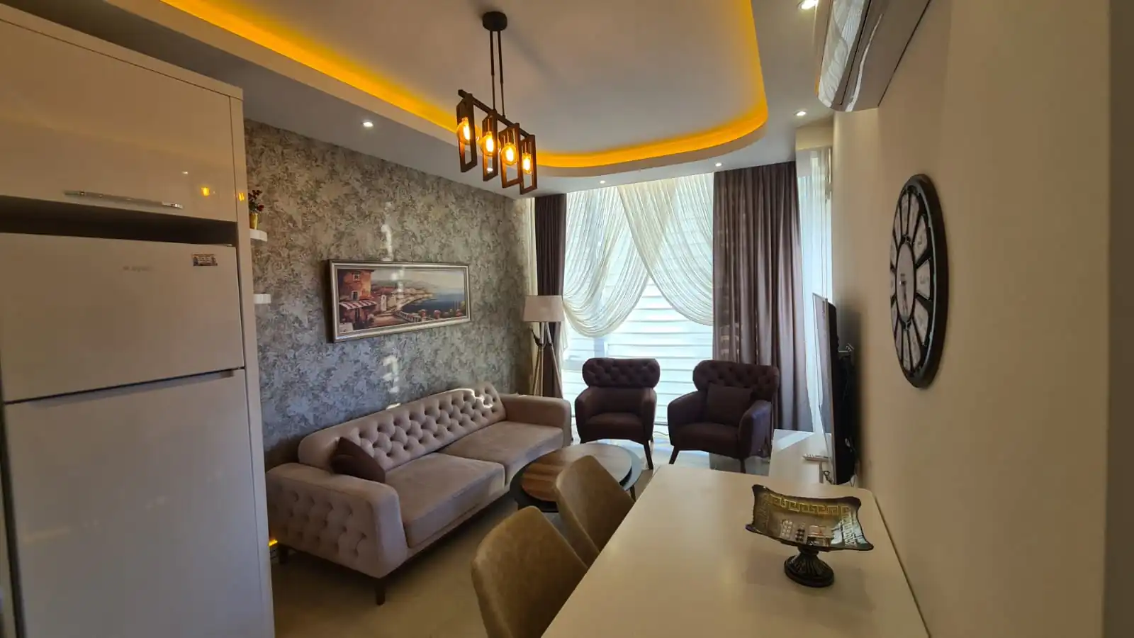 Furnished 1+1 flat 400 Metres From the Sea in Mahmutlar