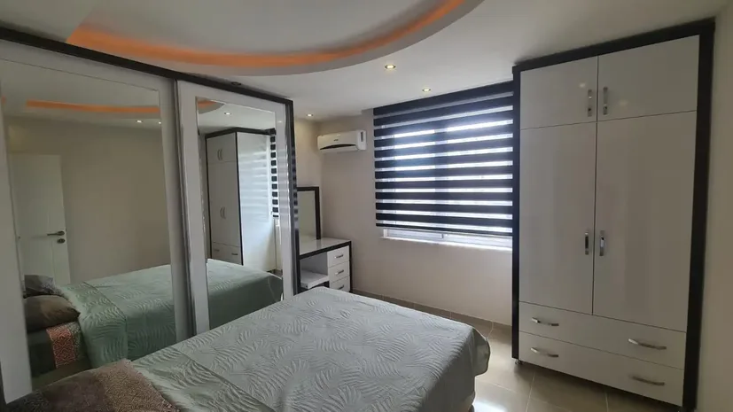 Furnished 1+1 Apartment with City View in Mahmutlar