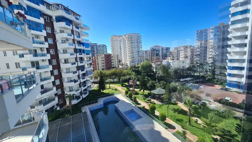 Furnished 1+1 Apartment with City View in Mahmutlar