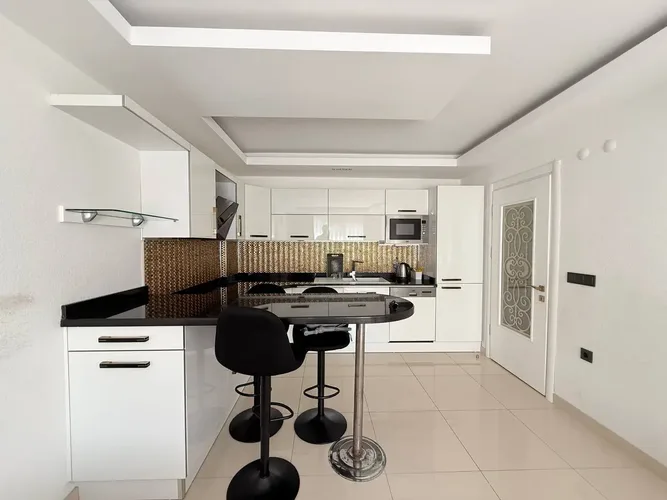 Furnished 1+1 Flat in an Active Site in the Mahmutlar Area