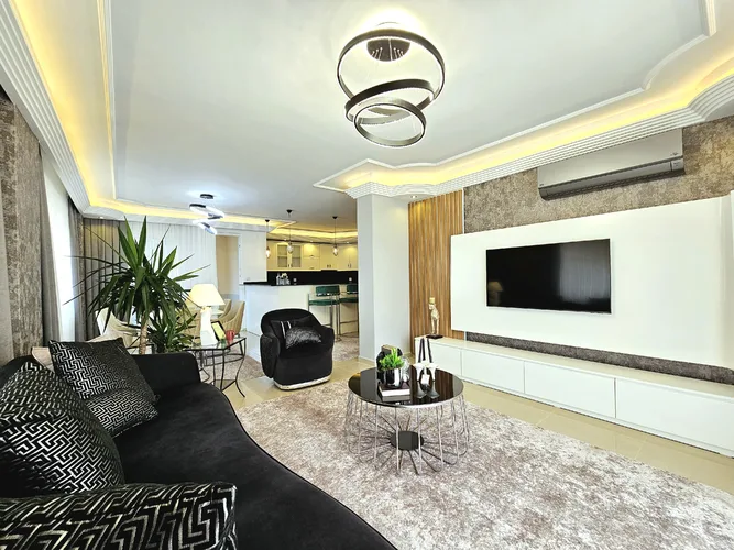 3+1 LUXURY FURNISHED DUPLEX APARTMENT FOR SALE IN ALANYA OBA CENTER