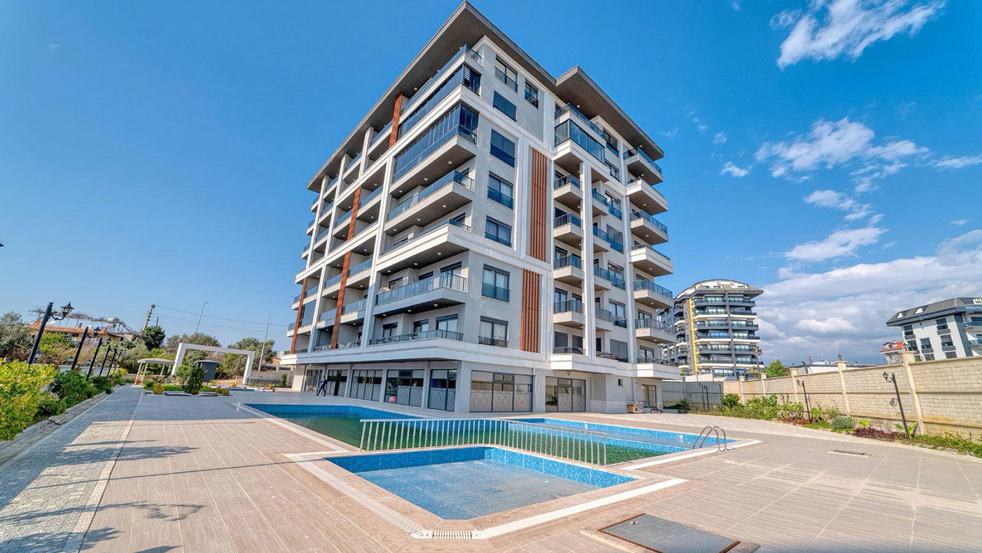 ALANYA AVSALLARDA AKTİVİTELİ 1+1 EŞYALI LÜX DAİRE 57m² 