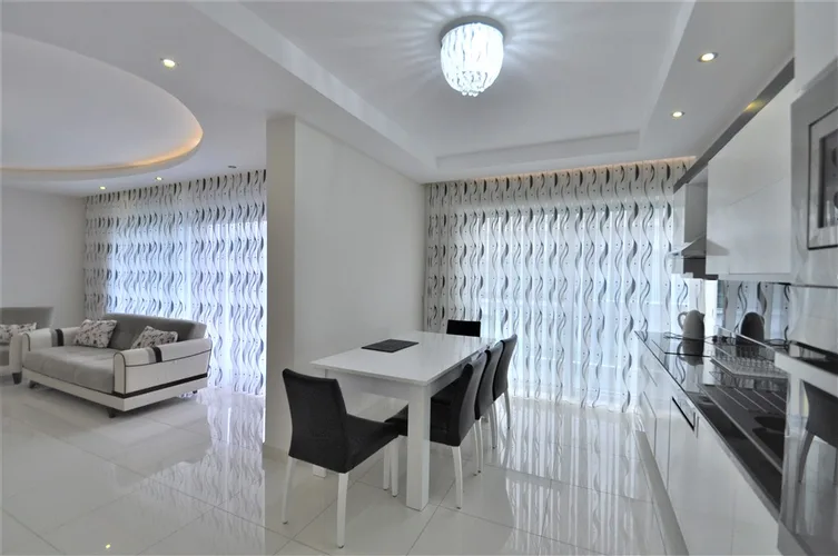 FURNISHED 3+1 DUPLEX APARTMENT RIGHT ON THE BEACH IN KARGICAK, ALANYA.