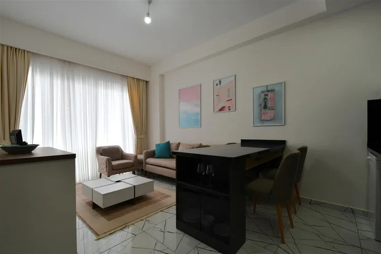 1+1 FURNISHED APARTMENT IN A GATED COMMUNITY IN ALANYA OBA.