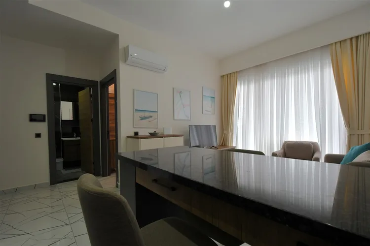 1+1 FURNISHED APARTMENT IN A GATED COMMUNITY IN ALANYA OBA.