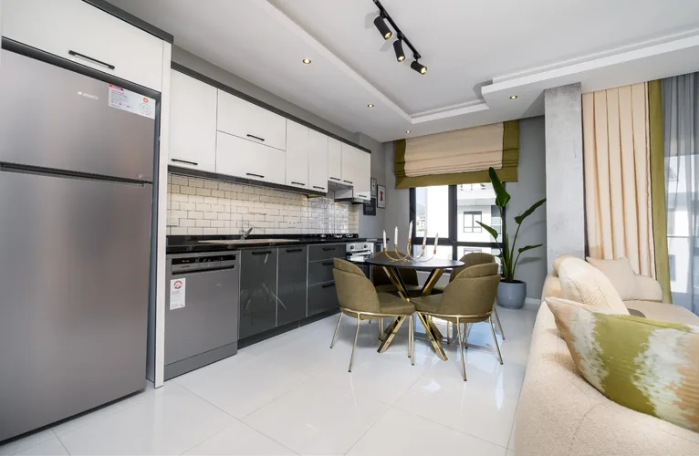 3+1 FULLY FURNISHED APARTMENT FOR SALE IN A GATED COMMUNITY IN ALANYA OBA