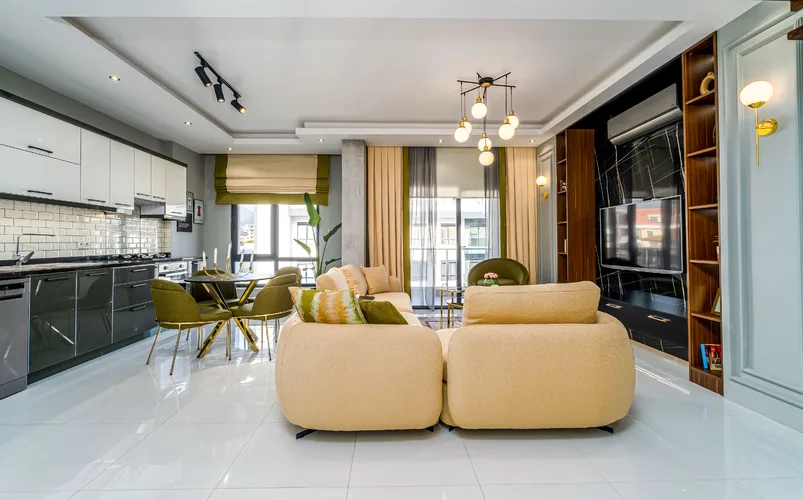 3+1 FULLY FURNISHED APARTMENT FOR SALE IN A GATED COMMUNITY IN ALANYA OBA
