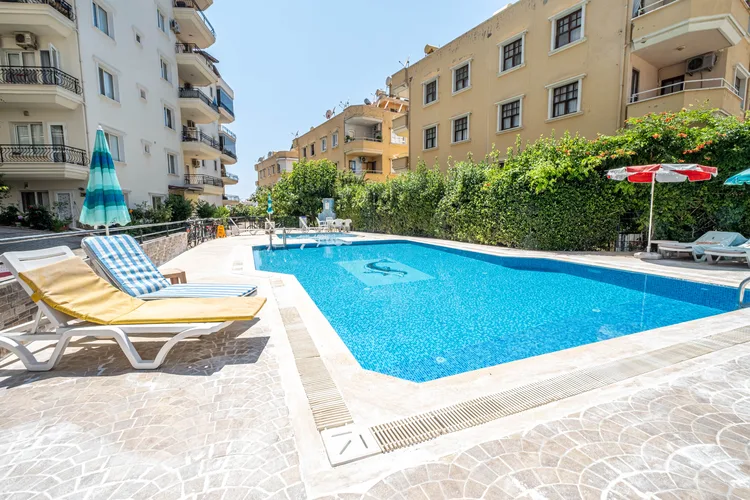 1+1 FURNISHED APARTMENT NEAR THE SEA IN TOSMUR, ALANYA.