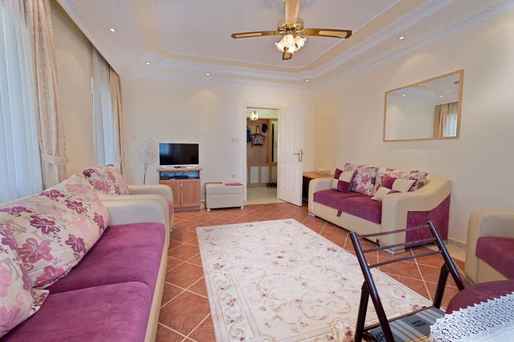 1+1 FURNISHED APARTMENT NEAR THE SEA IN TOSMUR, ALANYA.