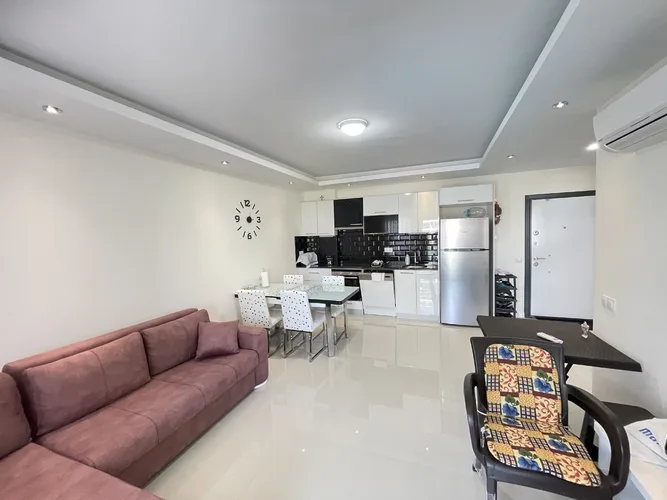 FURNISHED 1+1 APARTMENT IN A LUXURY RESIDENTIAL COMPLEX IN ALANYA AVSALLAR