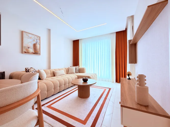 LUXURY FURNISHED 2+1 APARTMENT IN A RESIDENTIAL COMPLEX IN ALANYA KARGICAK