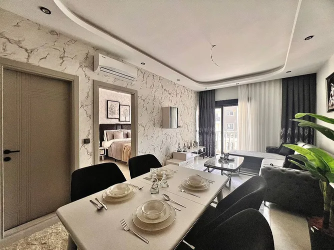 LUXURY FURNISHED 1+1 APARTMENT CLOSE TO ALANYA CITY HOSPITAL IN OBA