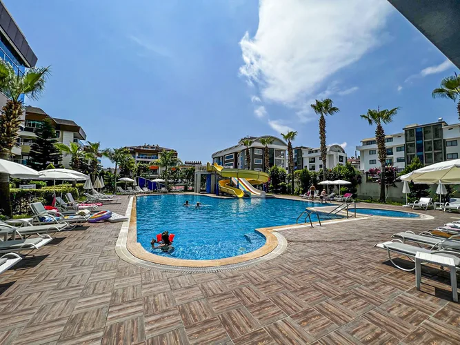 120 m² FURNISHED 3+1 APARTMENT IN A RESIDENTIAL COMPLEX IN ALANYA OBA