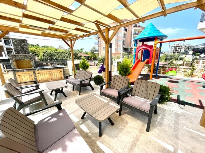 BRAND NEW LUXURY FURNISHED 2+1 GARDEN DUPLEX APARTMENT IN ALANYA OBA
