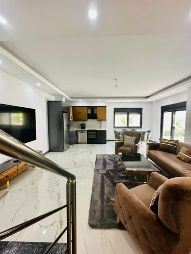 Двухуровневая квартира с садом в районе Оба, Алания, Interior - 4
