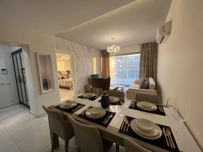 Квартира с видом на море в роскошном комплексе Eco Marine Alanya, Interior - 2