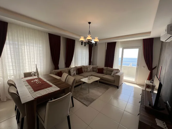 Квартира с видом на море и у пляжа на продажу в Аланье, Махмутлар, Interior - 3