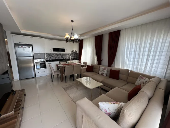 Квартира с видом на море и у пляжа на продажу в Аланье, Махмутлар, Interior - 4