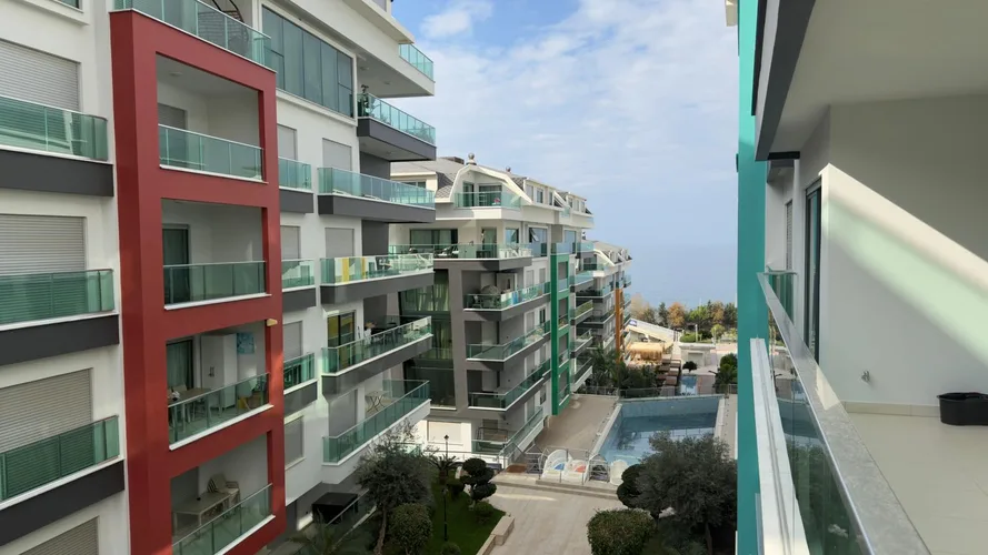 Квартира с 1 спальней на первой линии моря в Konak Seaside, Аланья, Interior - 2