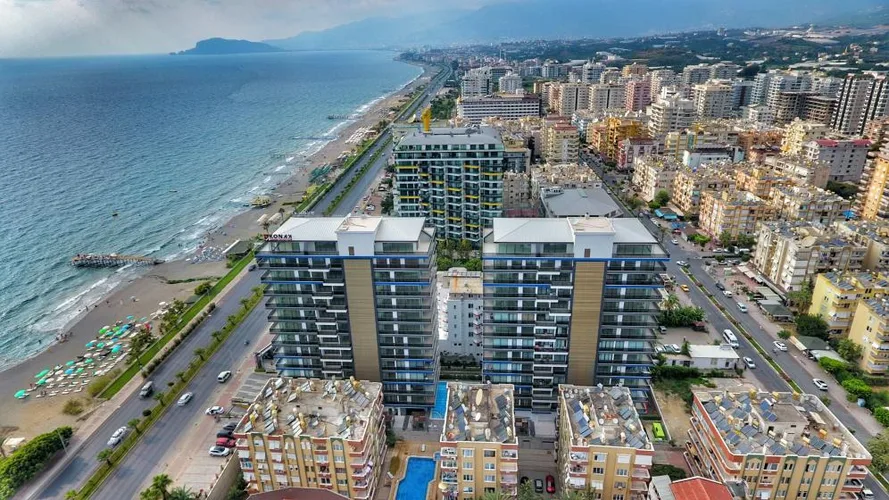 Квартира с 2 спальнями у моря в Konak Twin Tower, Аланья, Exterior - 3