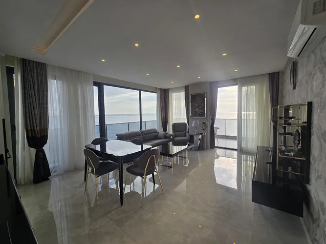 Квартира с 2 спальнями у моря в Konak Twin Tower, Аланья, Interior - 2