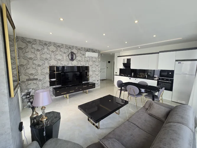 Квартира с 2 спальнями у моря в Konak Twin Tower, Аланья, Interior - 4
