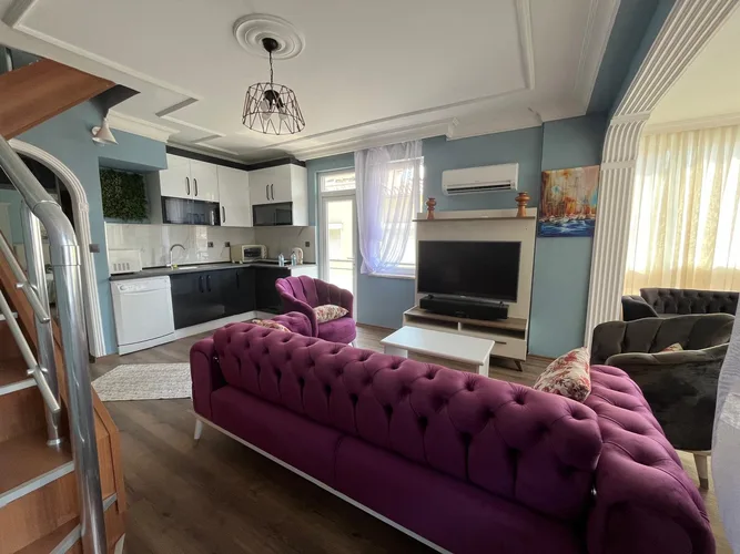Меблированная квартира с бассейном в районе Клеопатры, Аланья, Interior - 4