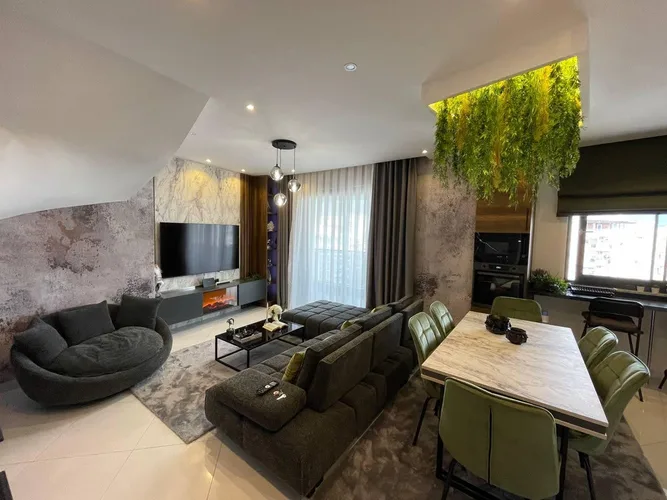 Меблированная квартира с видом на море в Serenity Residence, Аланья, Interior - 1
