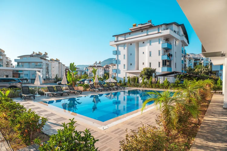 Меблированный дуплекс с джакузи в Aydın Loft Residence, Оба, Exterior - 2