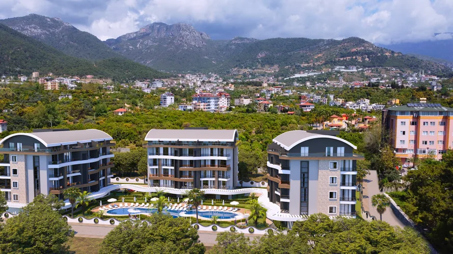 Новая 2-комнатная квартира в Oba Hill с SPA-удобствами, Exterior - 1