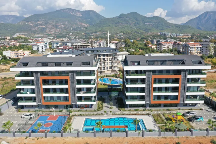Просторная квартира 2+1 в престижном комплексе Oba Twins, Аланья, Exterior - 1