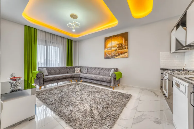 Продаётся квартира 2+1 (3-комнатная, с двумя спальнями) в Оба, Аланья, Interior - 1
